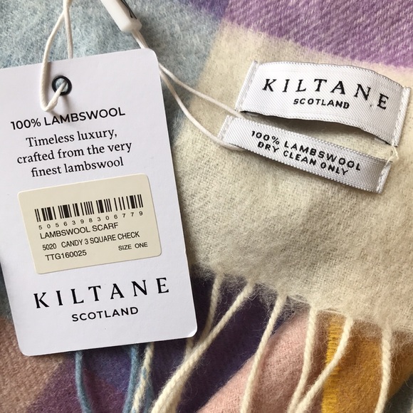 NWT Made in Scotland 100% Lambswool Scarf - Picture 7 of 7